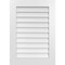 Ekena Millwork Vertical Surface Mount PVC Gable Vent: Non-Functional, w/ 3-1/2"W x 1"P Standard Frame, 24"W x 34"H GVPVE24X3401SN - alternate 1